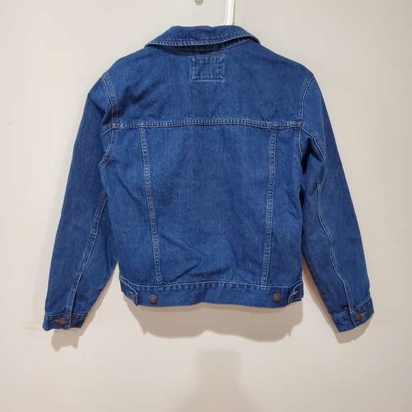 Forever21 emblem embroidered denim jean jacket small - Picture 9 of 12